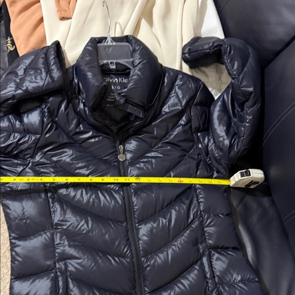 Calvin Klein Women's Dark Blue Puffer Jacket - Picture 10 of 14